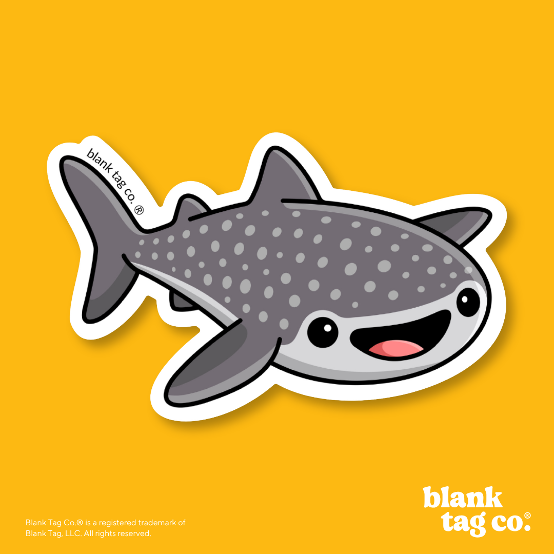 Blank Tag Co.® Waterproof Sticker - Whale Shark