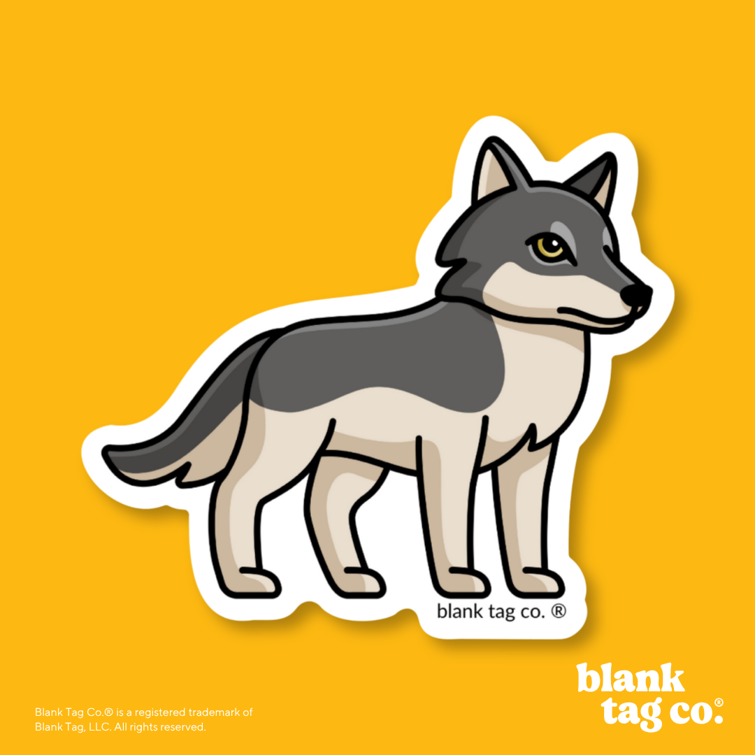Blank Tag Co.® Waterproof Sticker - Wolf