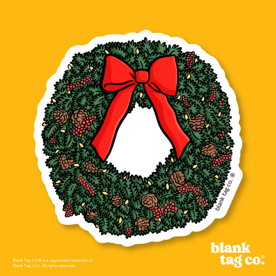 Blank Tag Co.® Waterproof Sticker - Wreath