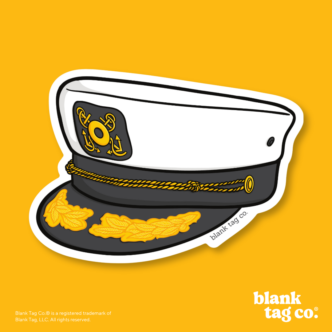 Blank Tag Co.® Waterproof Sticker - Yacht Cap
