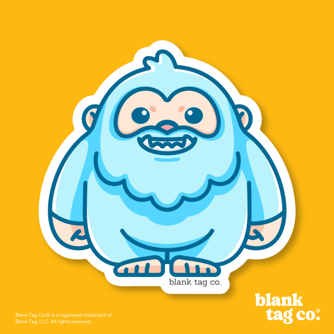 Blank Tag Co.® Waterproof Sticker - Yeti