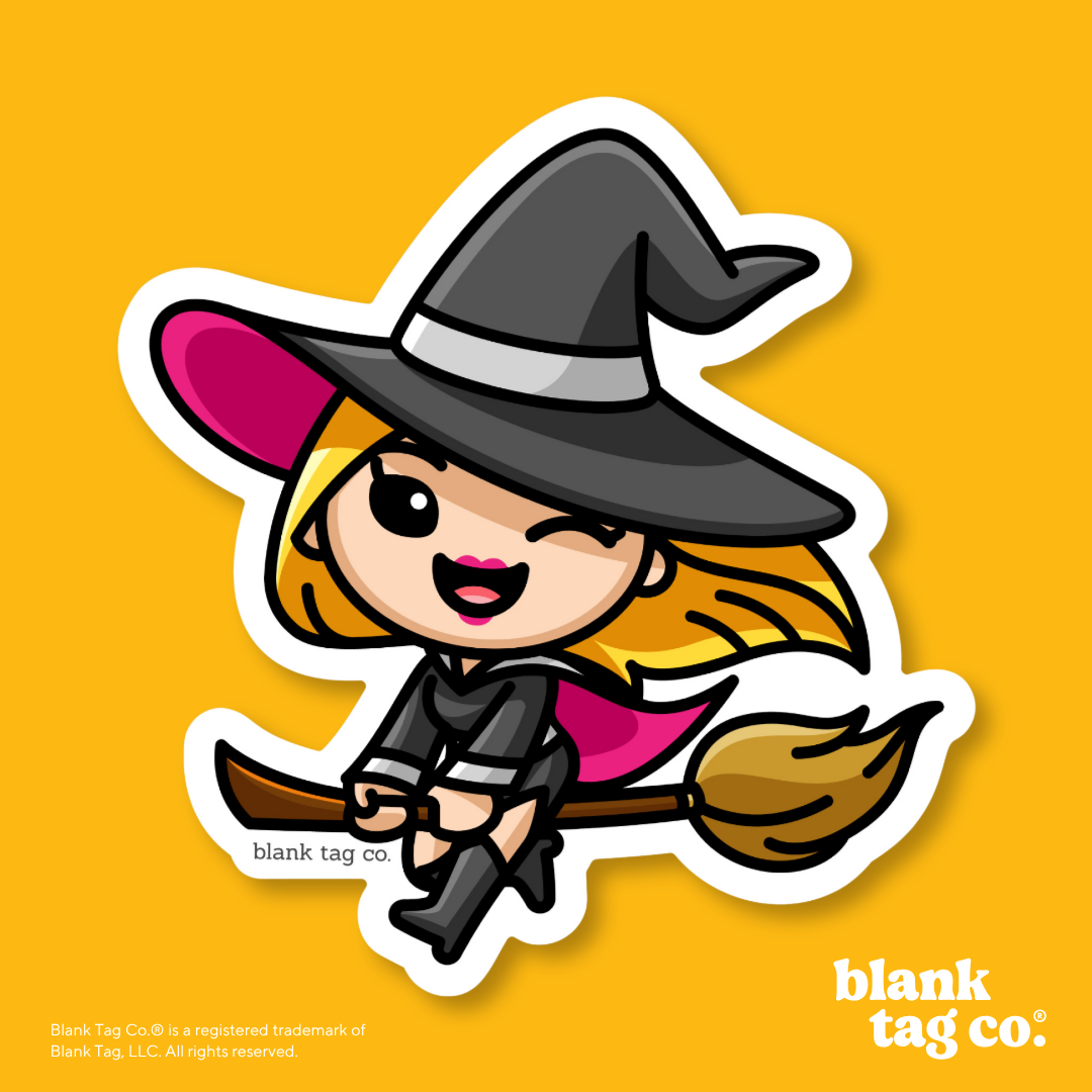 Blank Tag Co.® Waterproof Sticker - Witch
