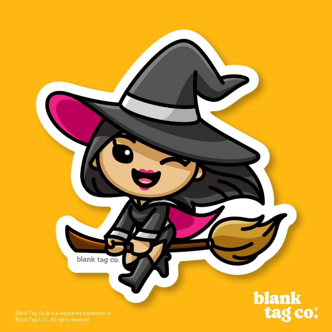 Blank Tag Co.® Waterproof Sticker - Witch