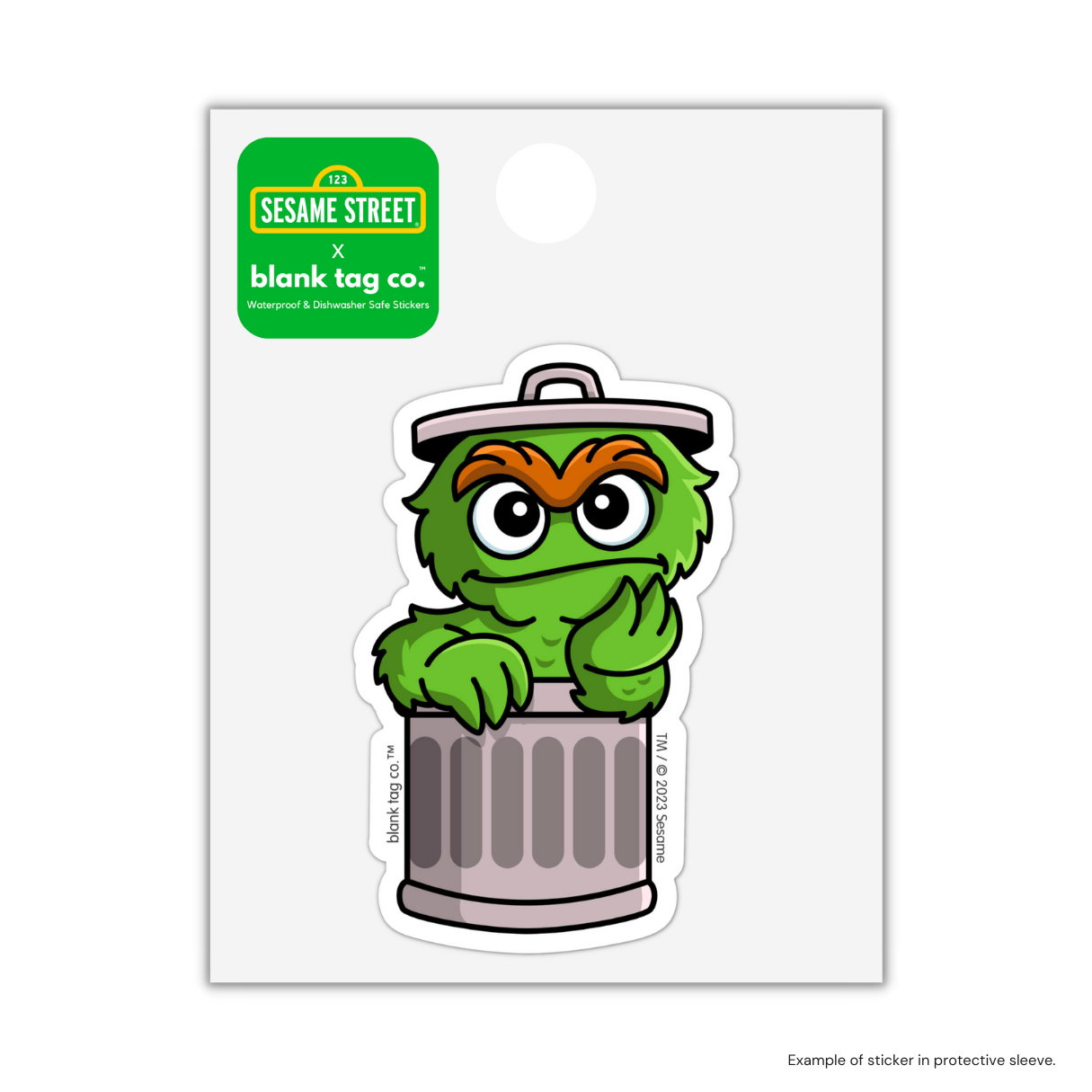 Sesame Street® Oscar the Grouch Waterproof Sticker