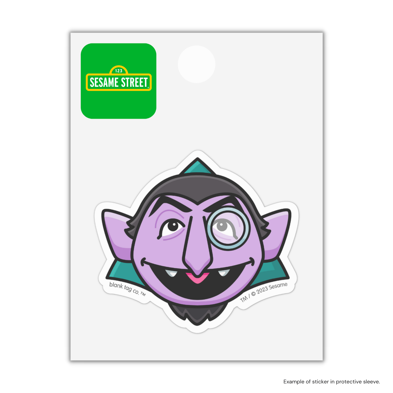 Sesame Street® Count von Count Waterproof Sticker
