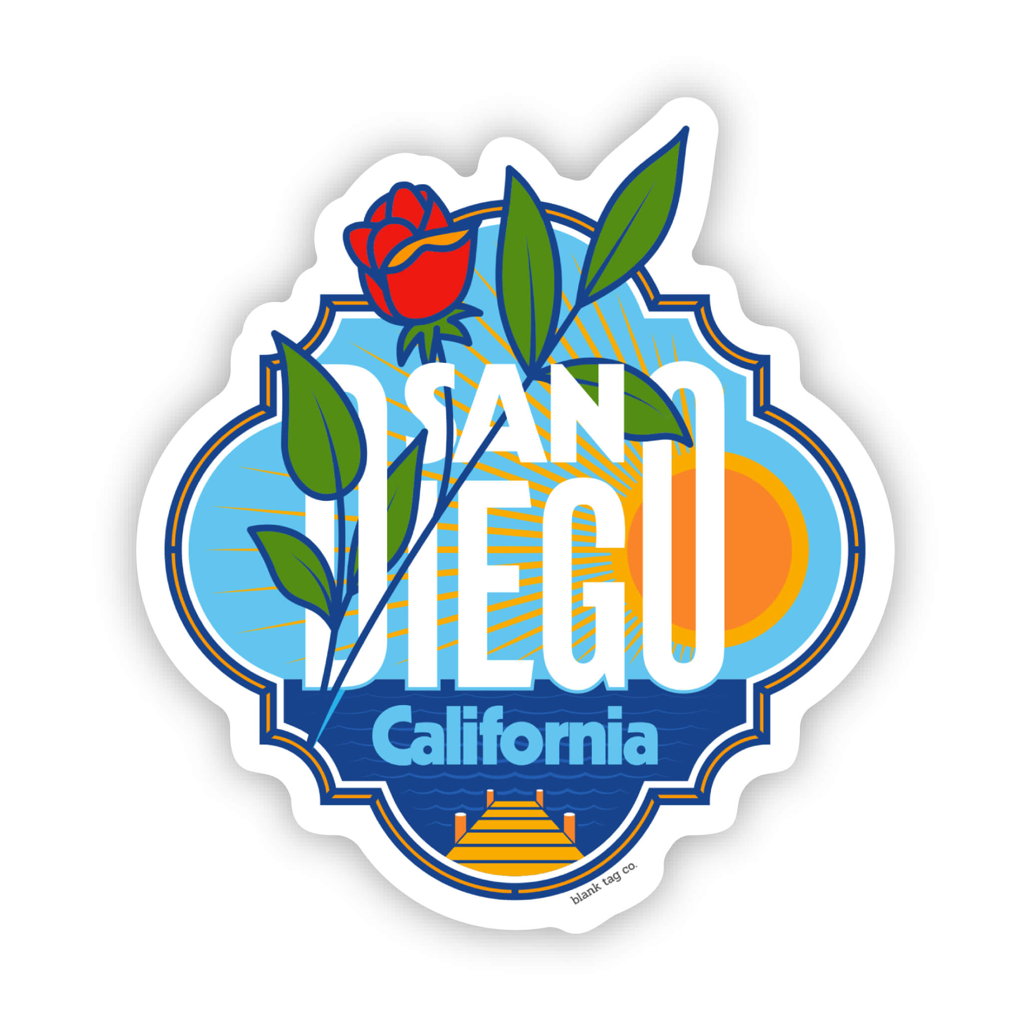 Blank Tag Co.® Waterproof Sticker - San Diego City Badge