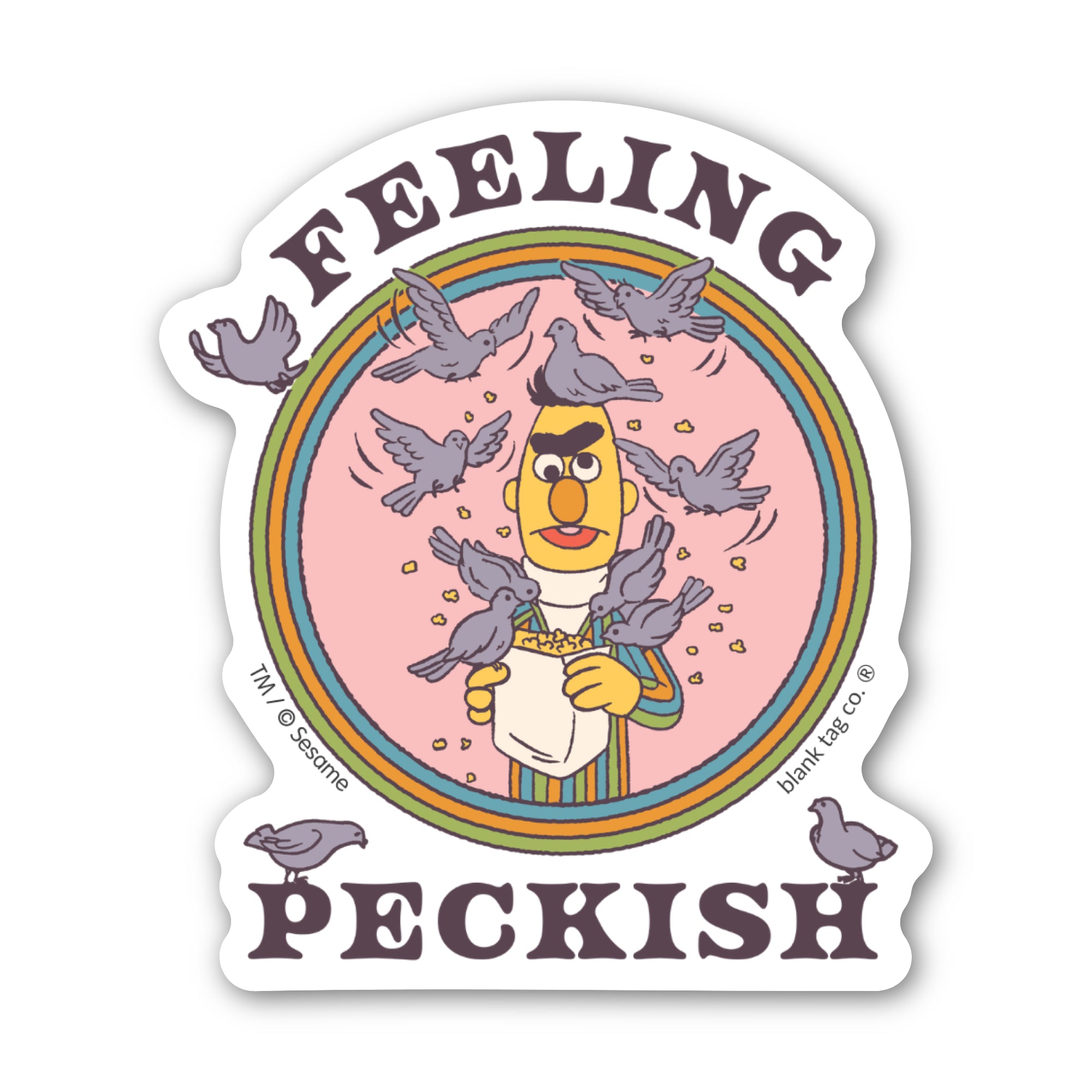Sesame Street® Waterproof Sticker - Feeling Peckish