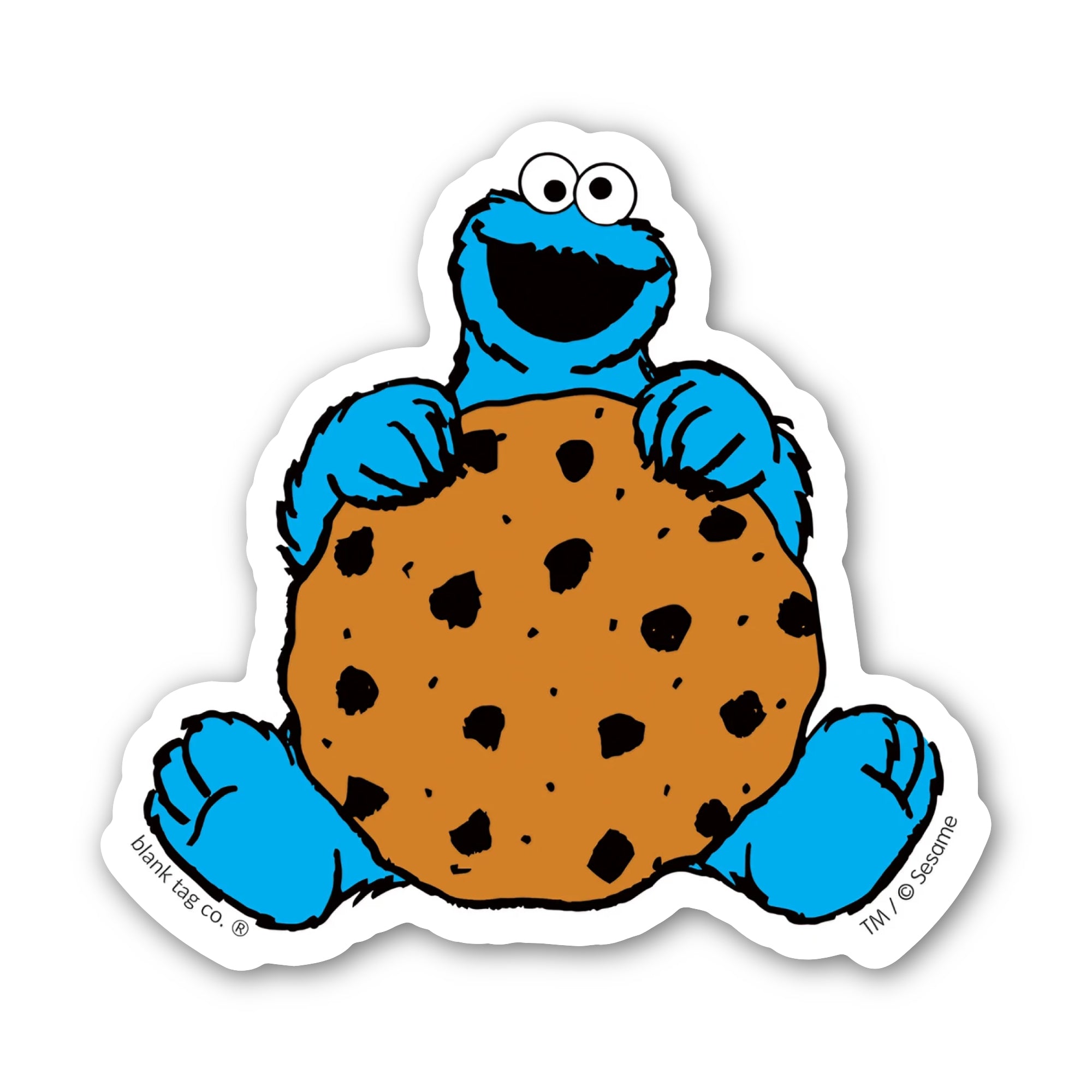 Sesame Street® Waterproof Sticker - Sitting Cookie Monster