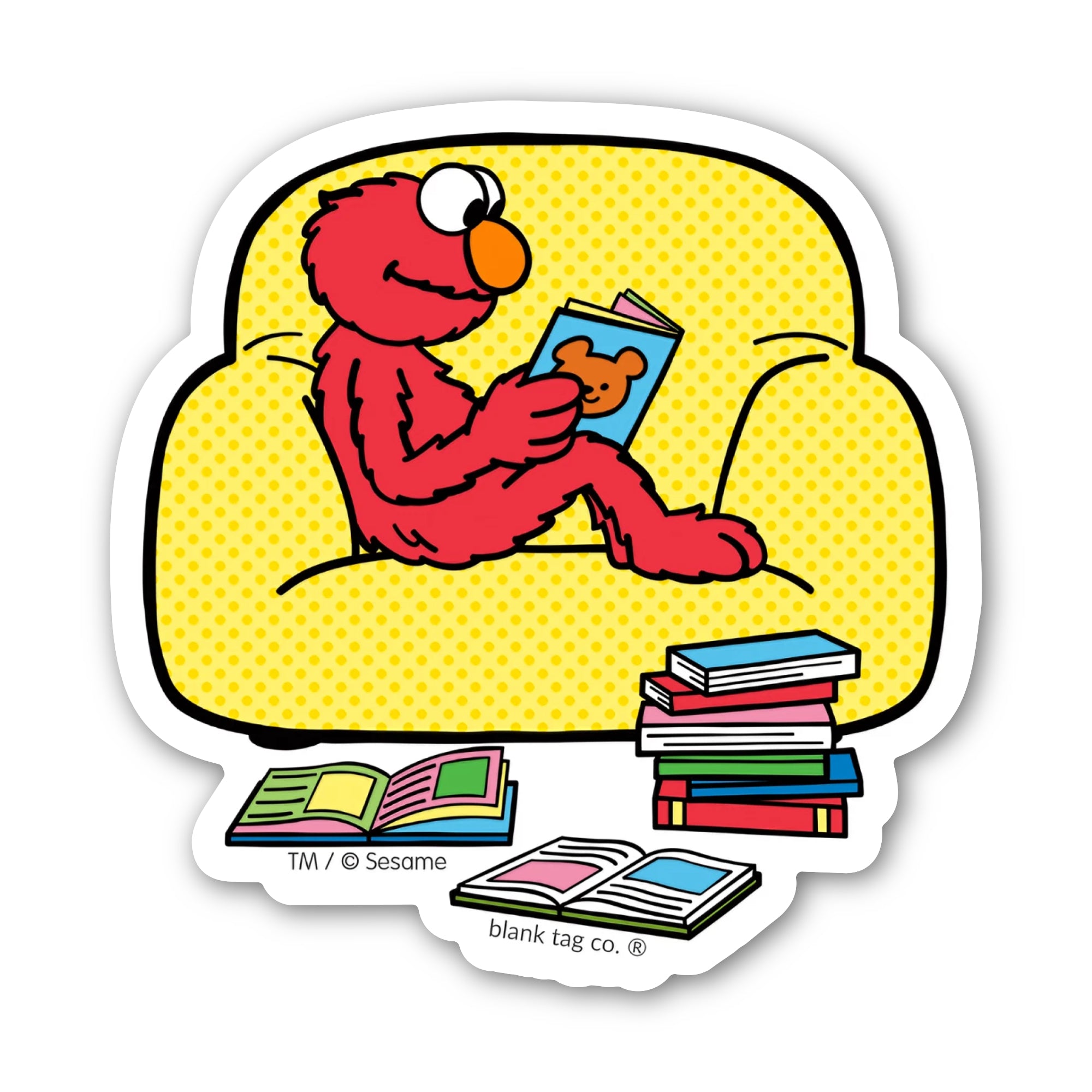 Sesame Street® Waterproof Sticker - Reading Elmo