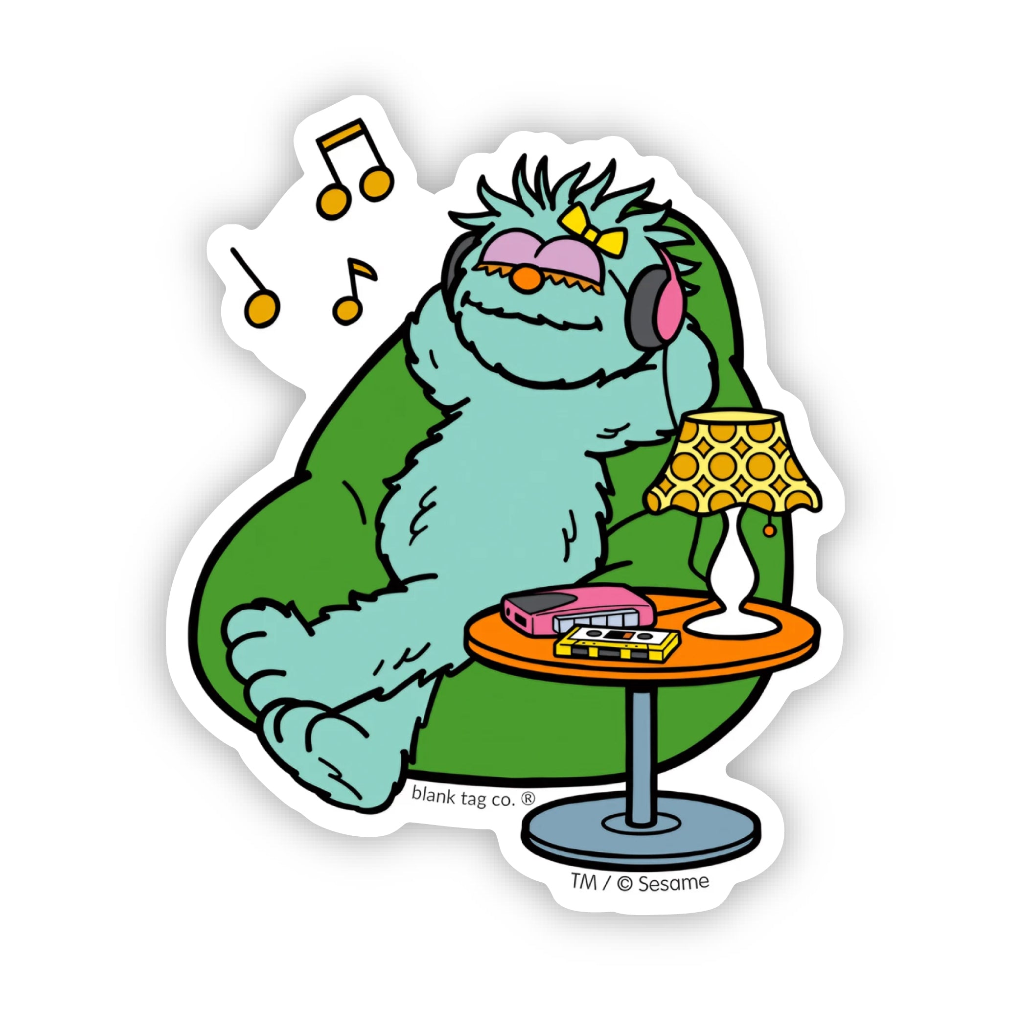 Sesame Street® Waterproof Sticker - Relaxing Rosita