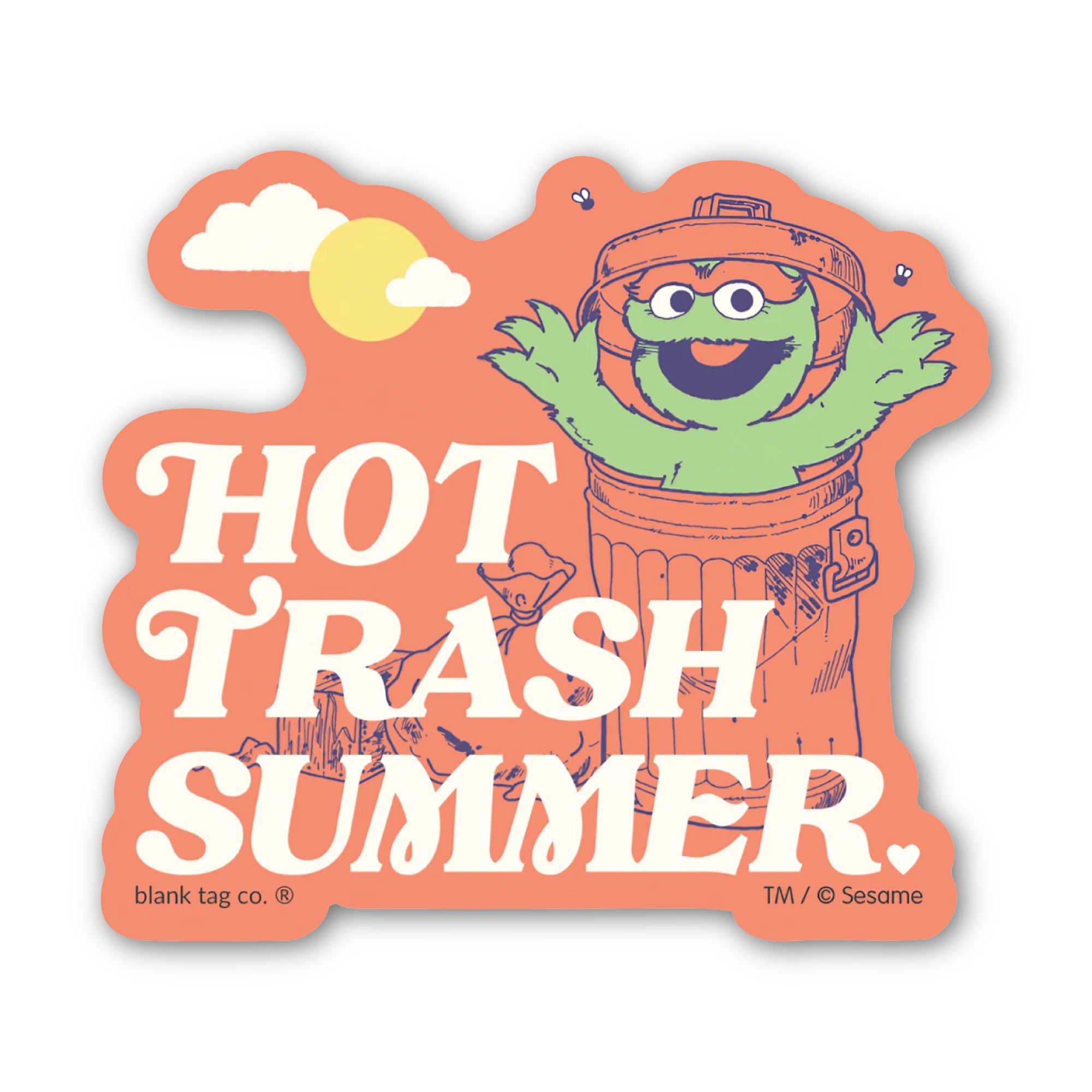 Sesame Street® Waterproof Sticker - Hot Trash Summer