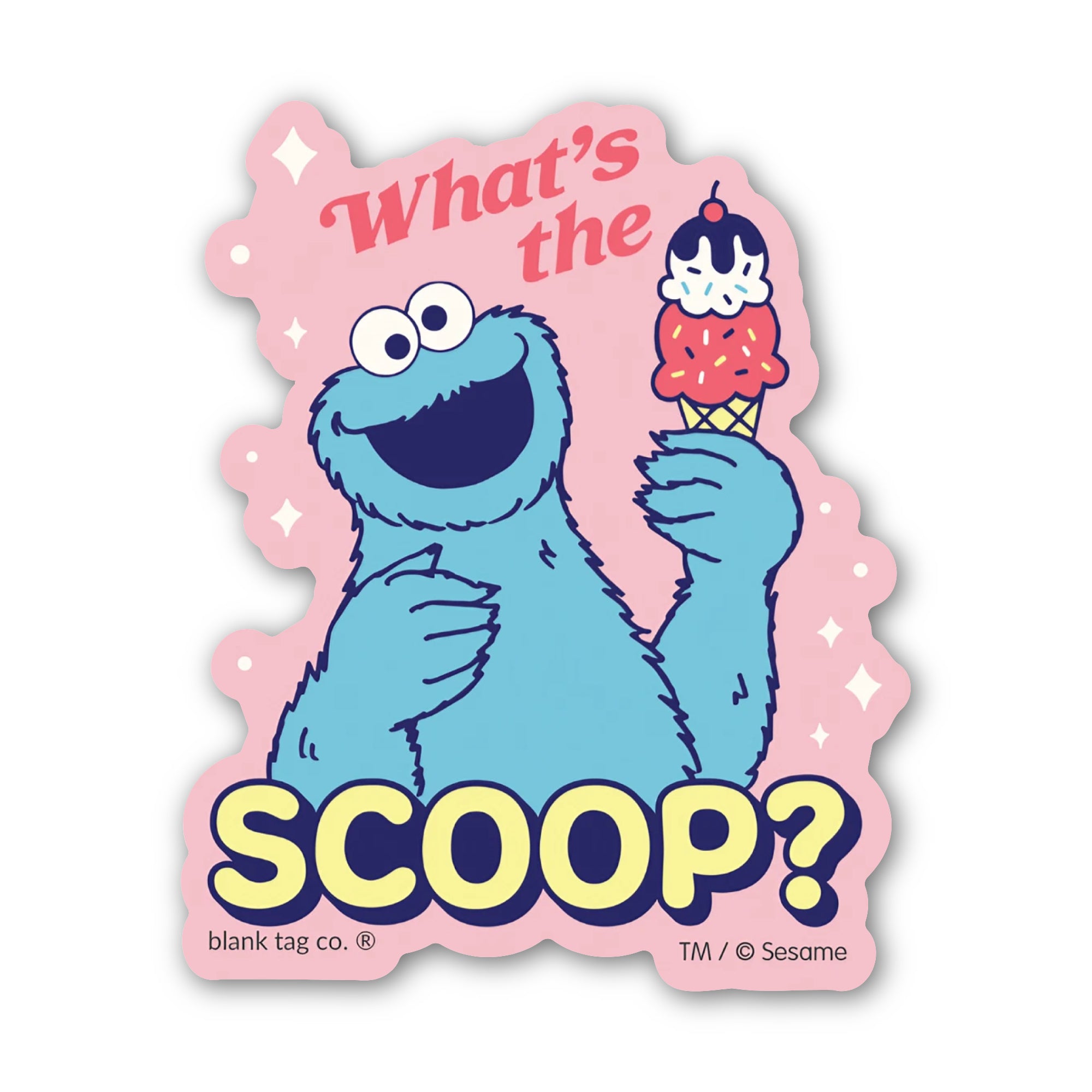 Sesame Street® Waterproof Sticker - What's Scoop