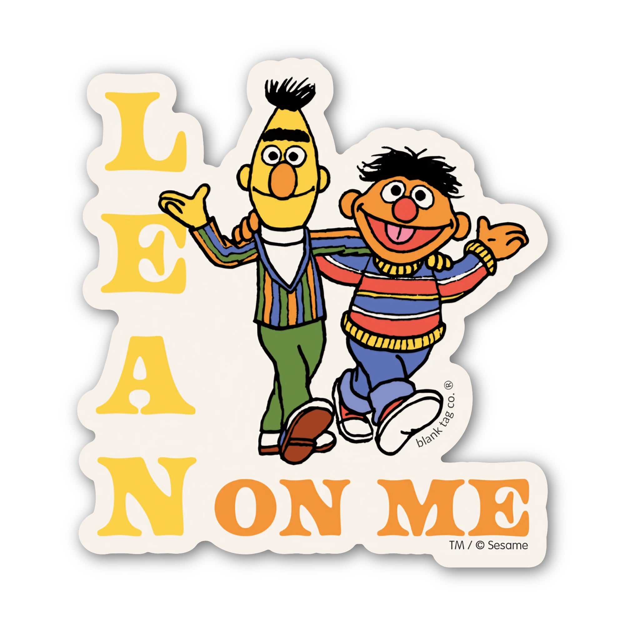 Sesame Street® Waterproof Sticker - Lean On Me