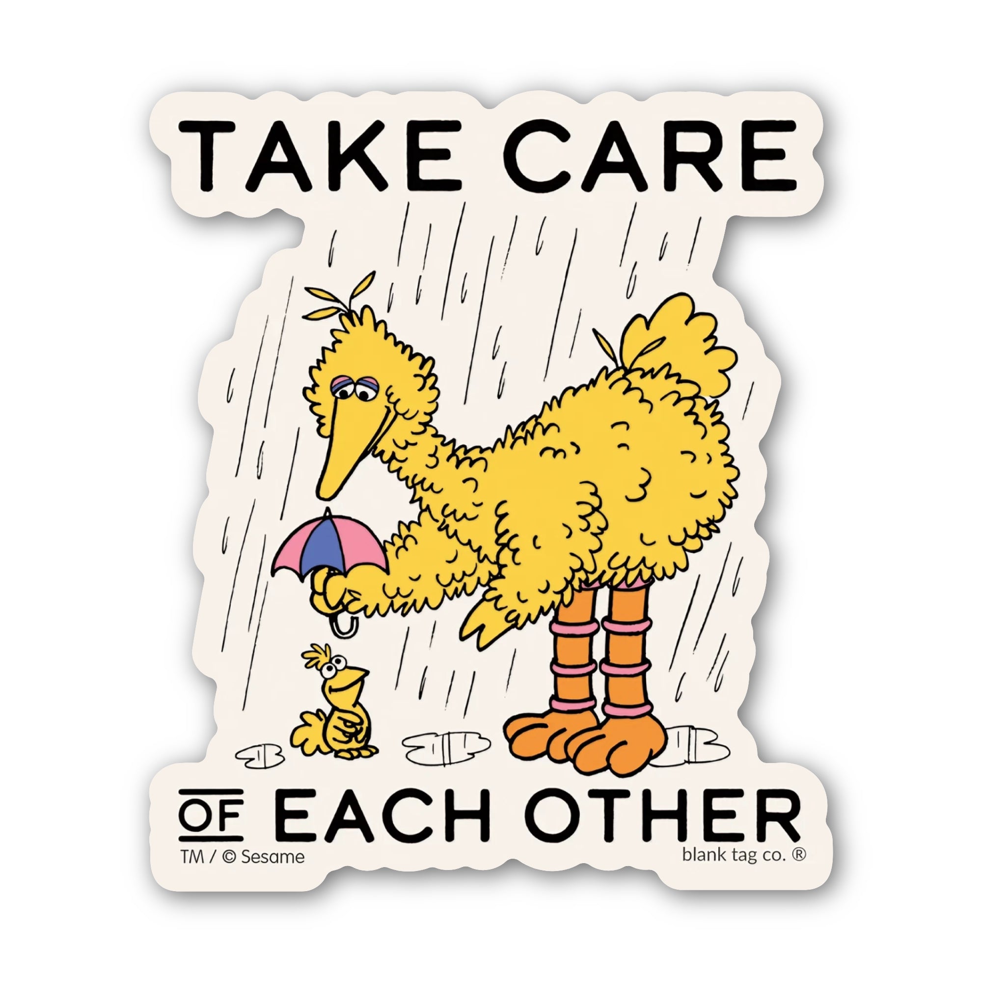 Sesame Street® Waterproof Sticker - Take Care Of Each Other
