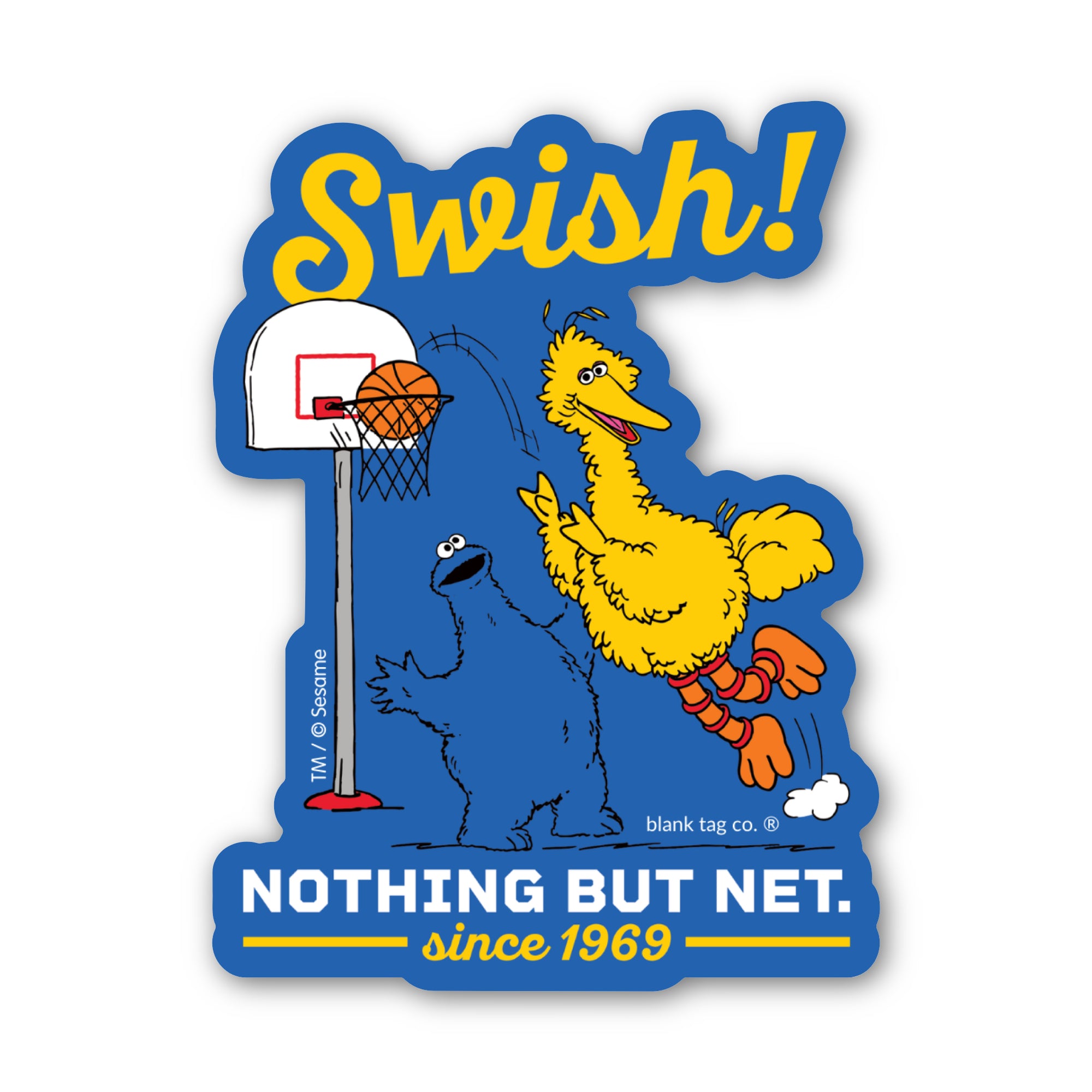 Sesame Street® Waterproof Sticker - Swish!