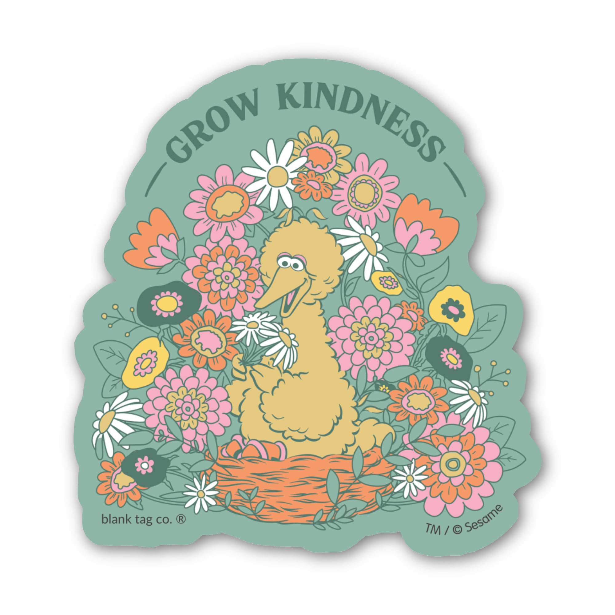 Sesame Street® Waterproof Sticker - Grow Kindness