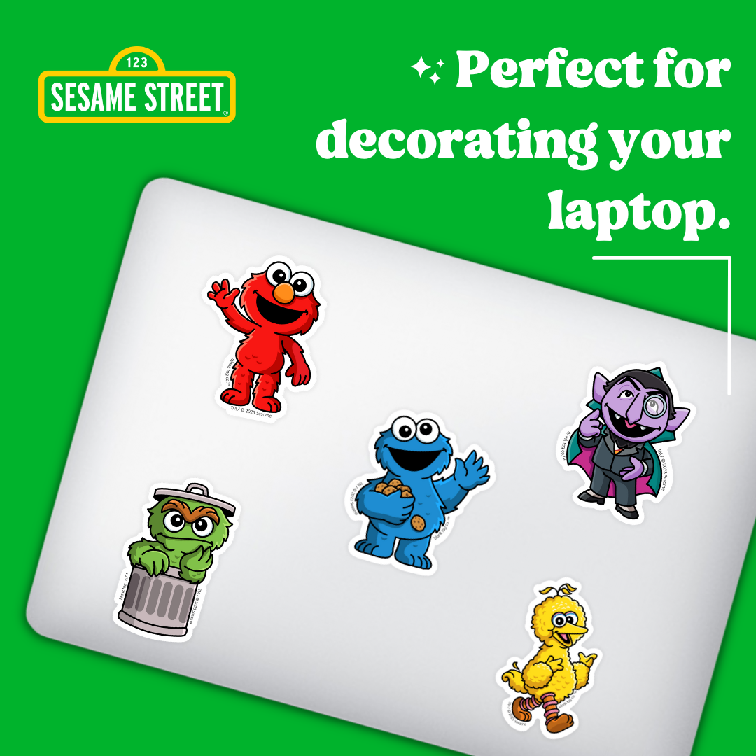 Sesame Street® Cookie Monster Waterproof Sticker