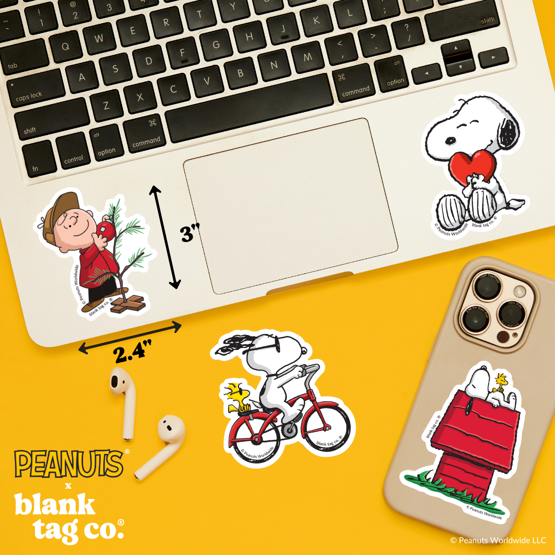 Peanuts® Waterproof Sticker - Charlie With His Tree