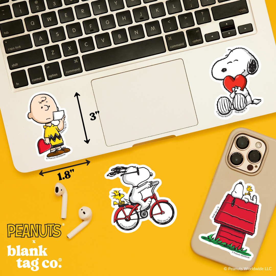 Peanuts® Waterproof Sticker - Lovestruck Charlie Brown