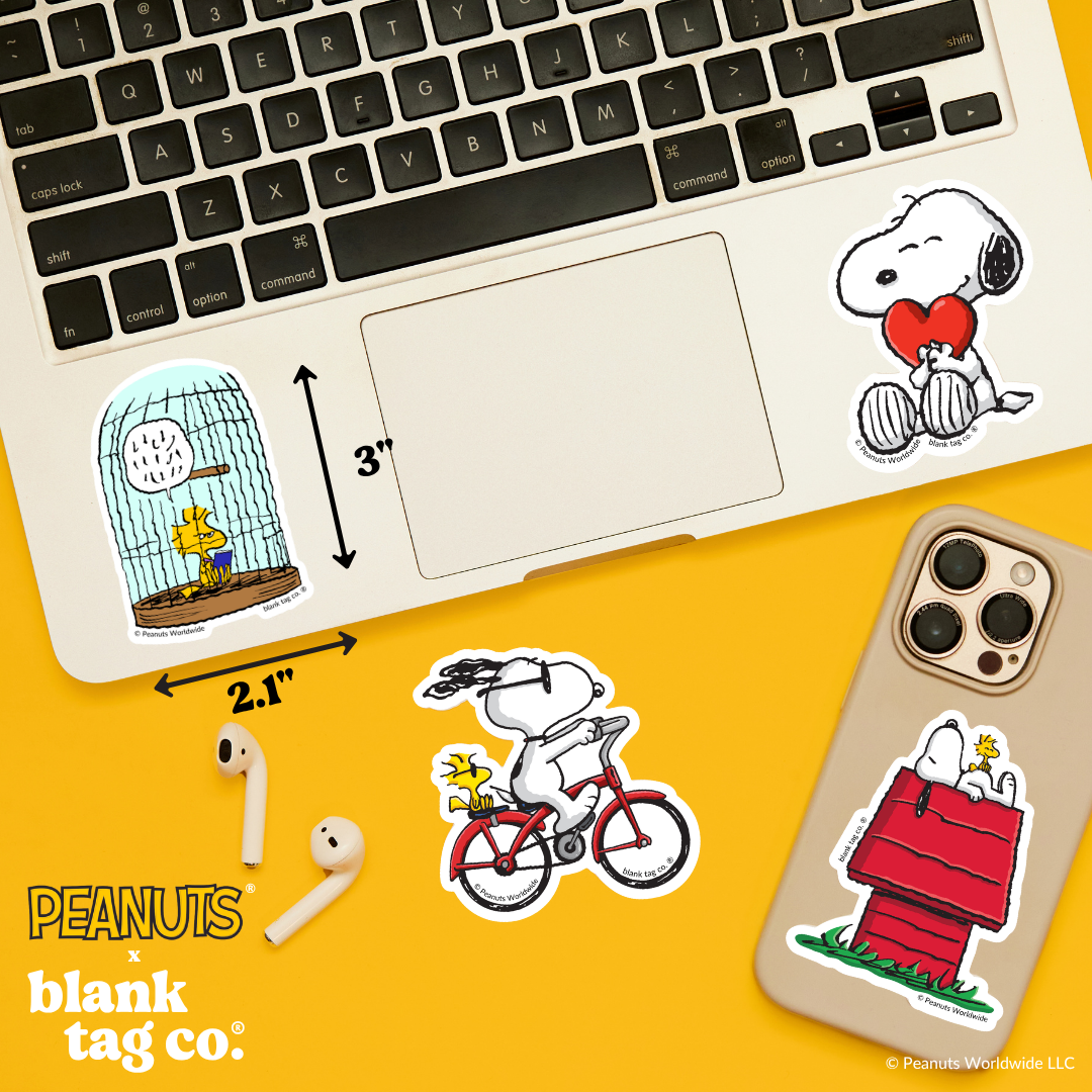 Peanuts® Waterproof Sticker - Woodstock's Frustrated Grandfather