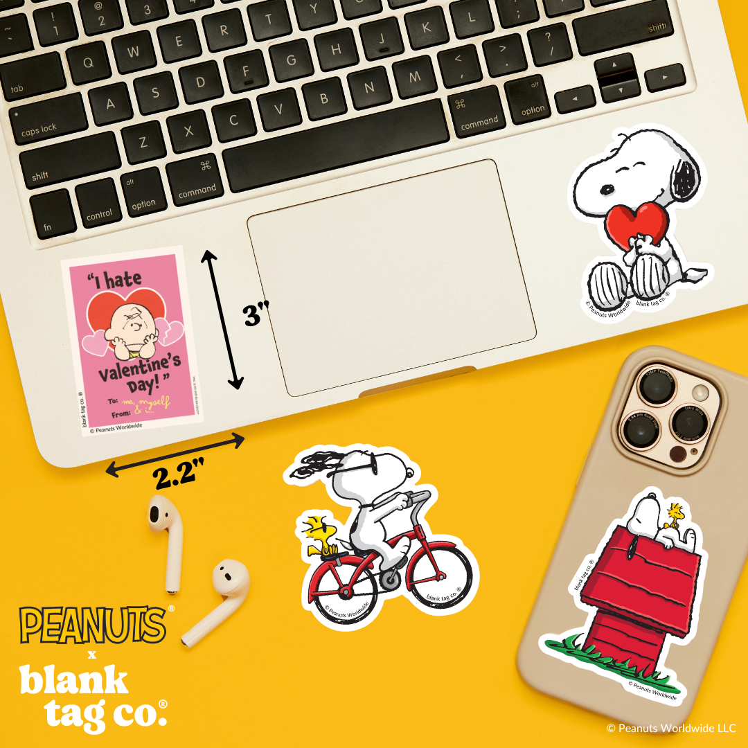 Peanuts® Waterproof Sticker - I Hate Valentine's Day