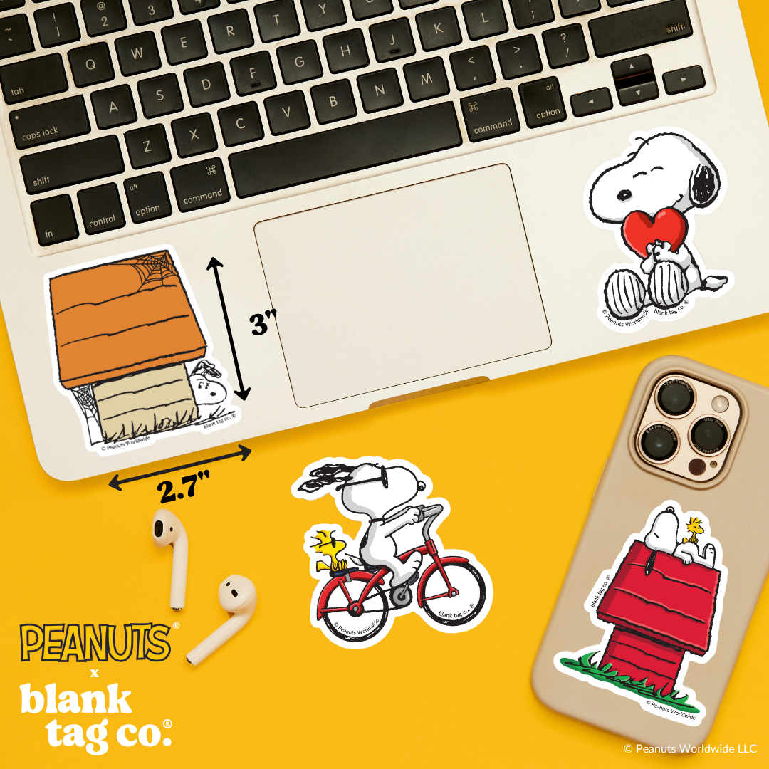 Peanuts® Waterproof Sticker - Snoopy Hiding (Halloween)