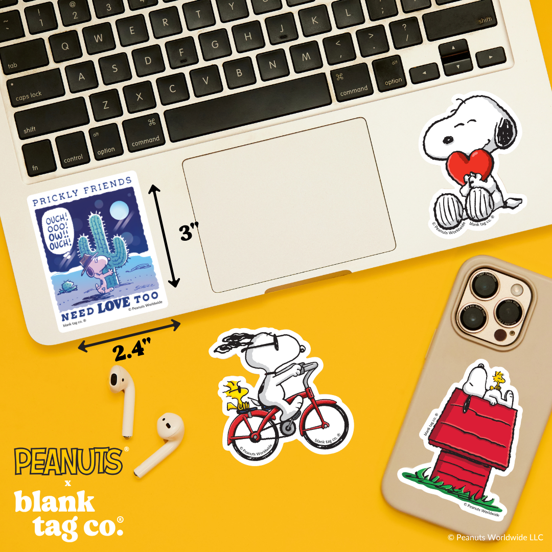 Peanuts® Waterproof Sticker - Prickly Friends Need Love Too
