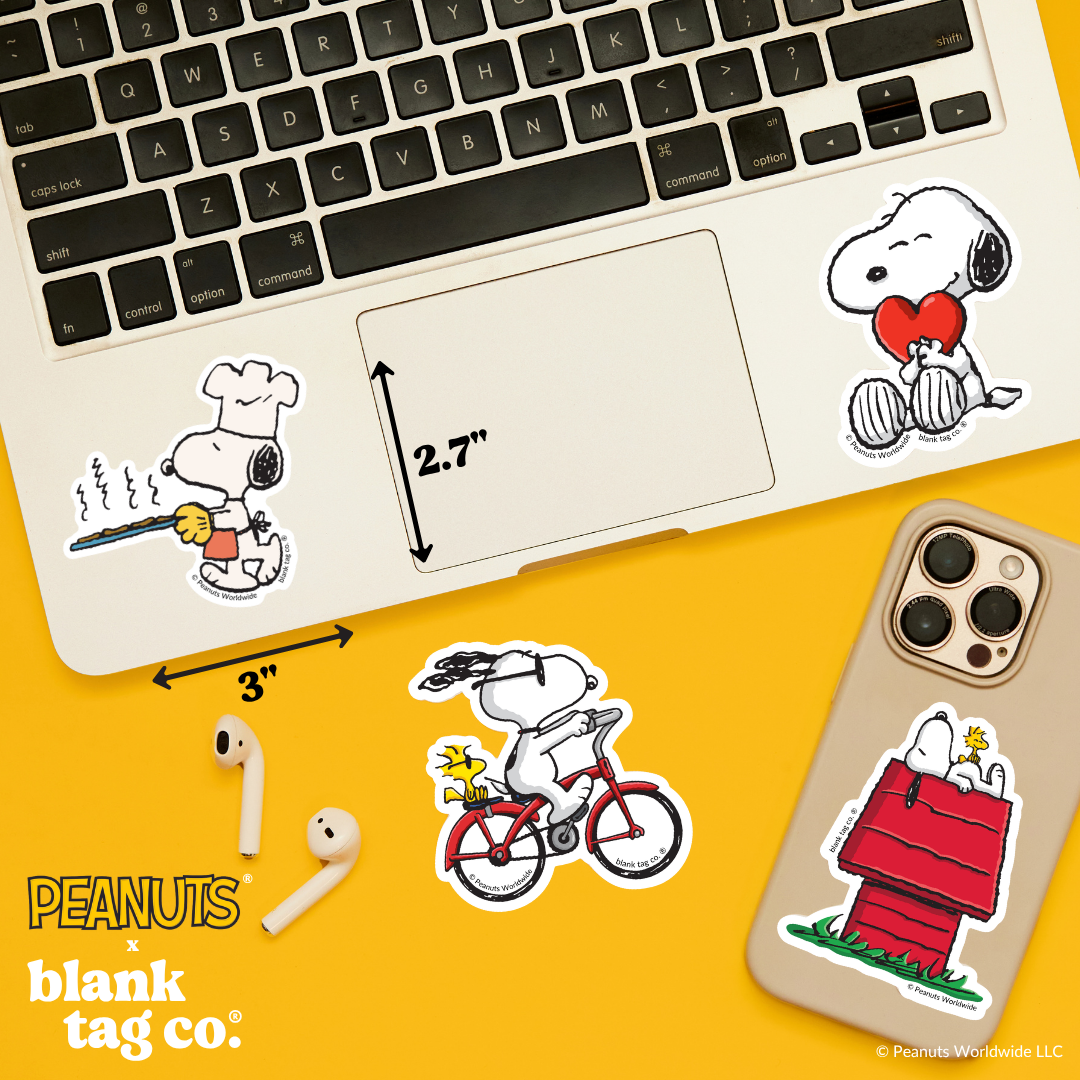 Peanuts® Waterproof Sticker - Baking Snoopy