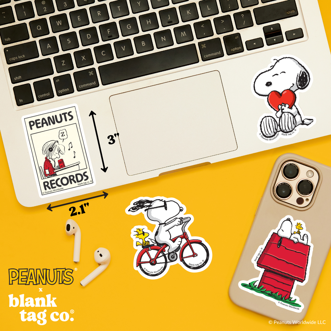 Peanuts® Waterproof Sticker - Peanuts Records (Peppermint Patty)