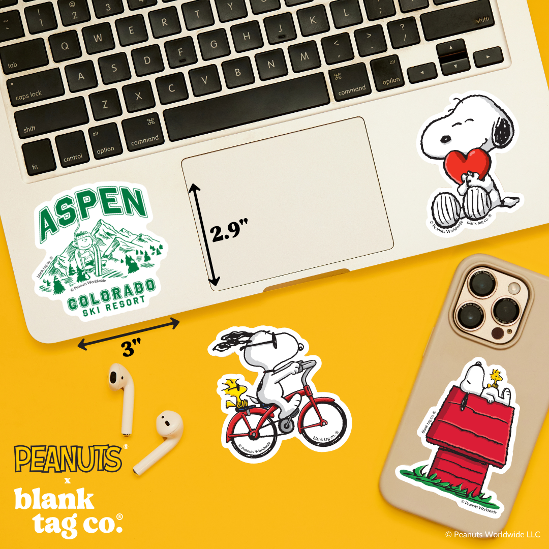 Peanuts® Waterproof Sticker - Aspen Colorado Ski Resort