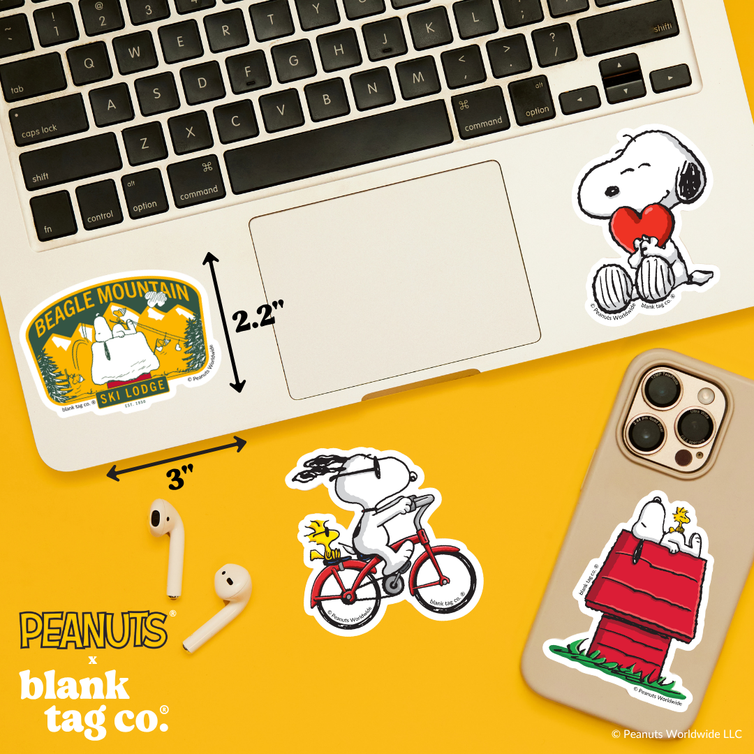 Peanuts® Waterproof Sticker - Beagle Mountain Ski Lodge