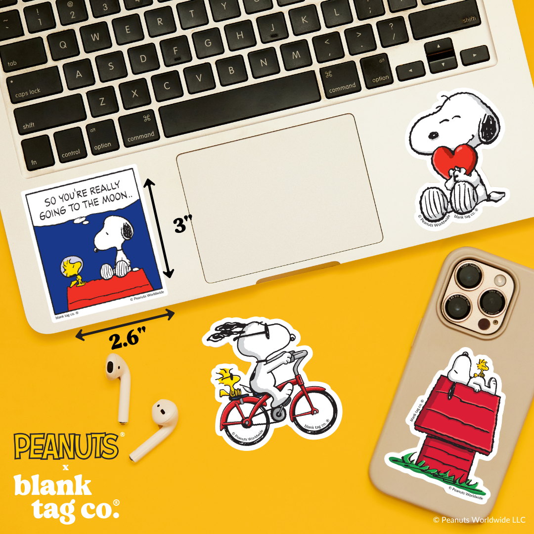 Peanuts® Waterproof Sticker - So You're Really Going To The Moon