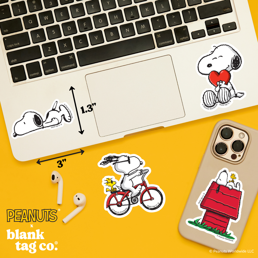 Peanuts® Waterproof Sticker - Snoopy Lying Down