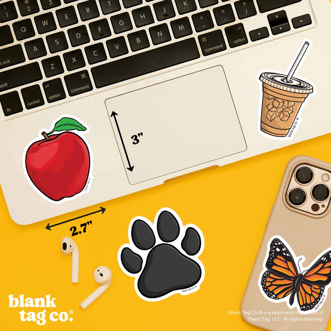 Blank Tag Co.® Waterproof Sticker - Apple