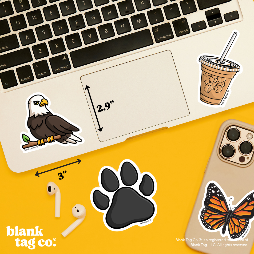 Blank Tag Co.® Waterproof Sticker - Bald Eagle