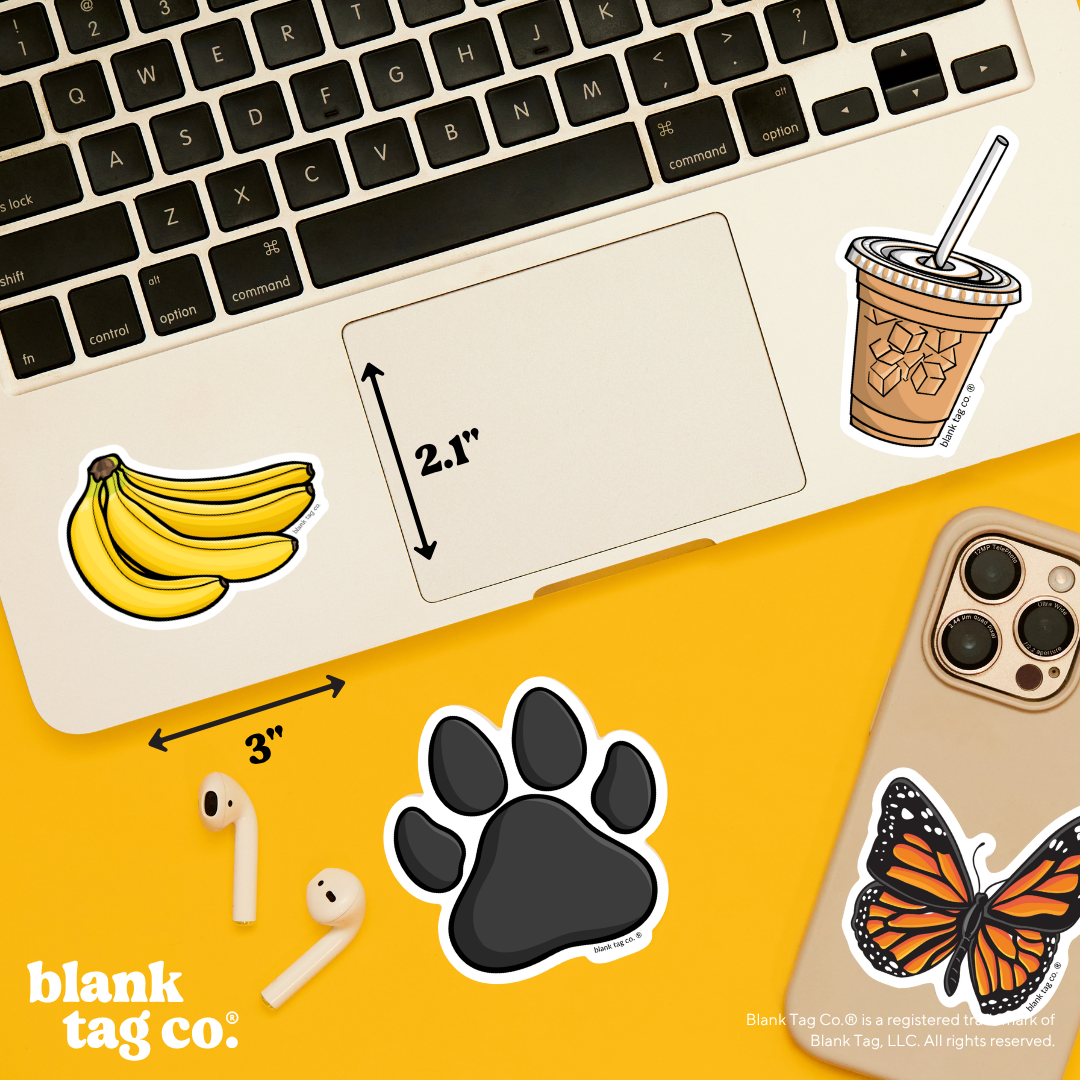 Blank Tag Co.® Waterproof Sticker - Bananas