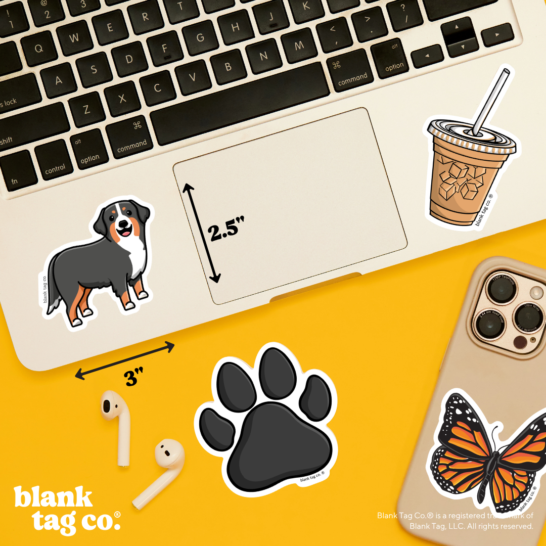 Blank Tag Co.® Waterproof Sticker - Bernese Mountain Dog