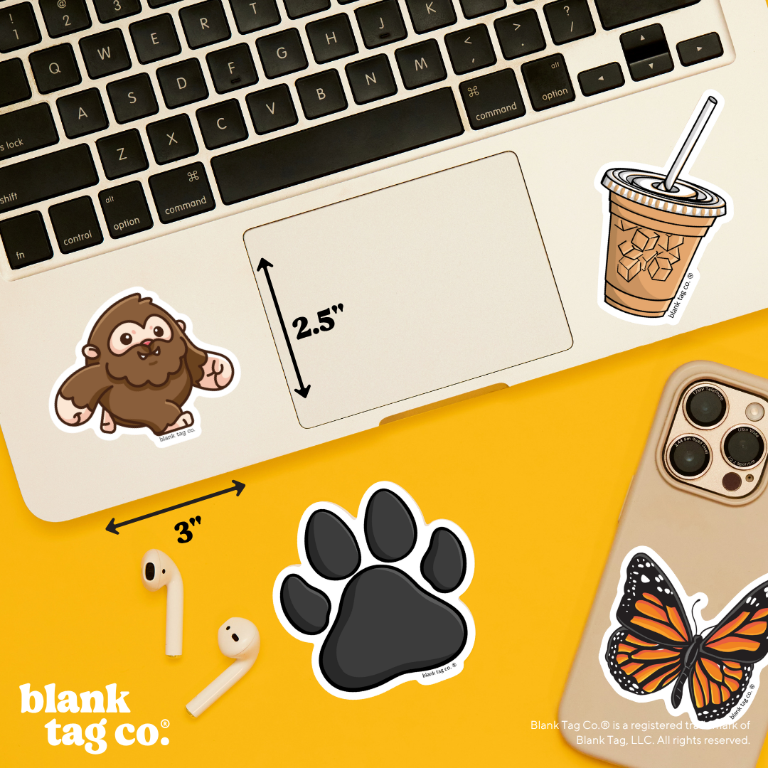 Blank Tag Co.® Waterproof Sticker - Bigfoot