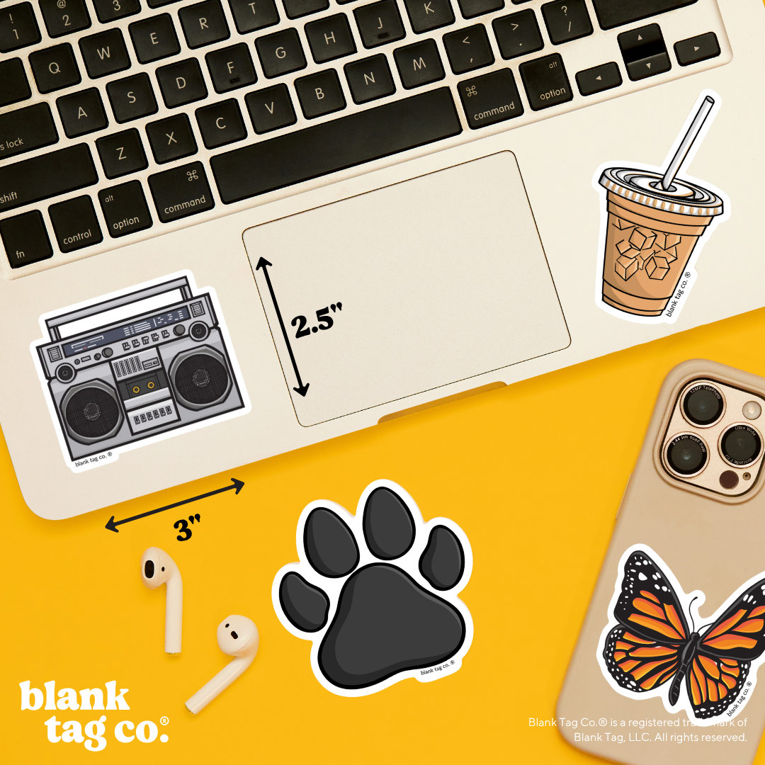 Blank Tag Co.® Waterproof Sticker - Boombox