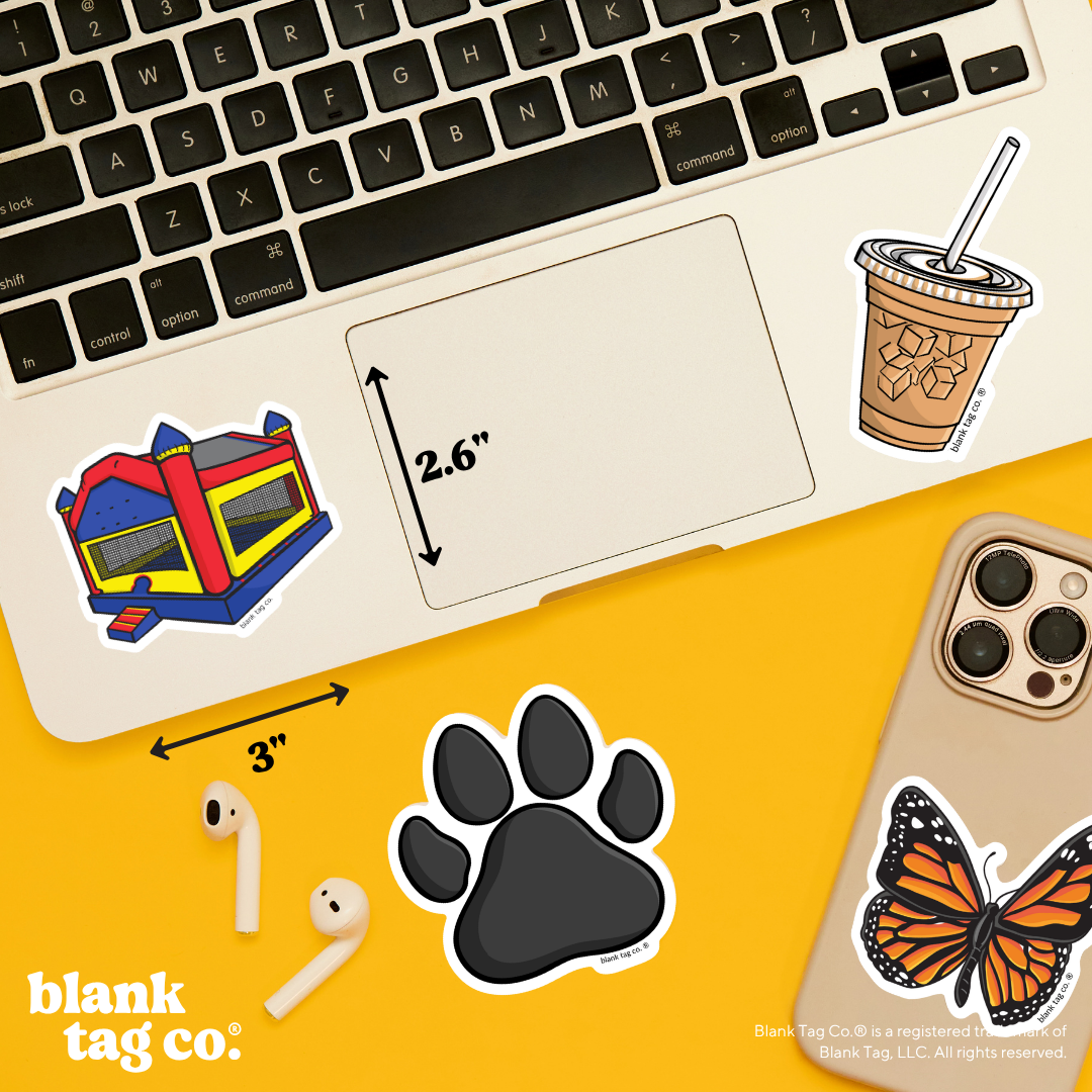 Blank Tag Co.® Waterproof Sticker - Bouncy House