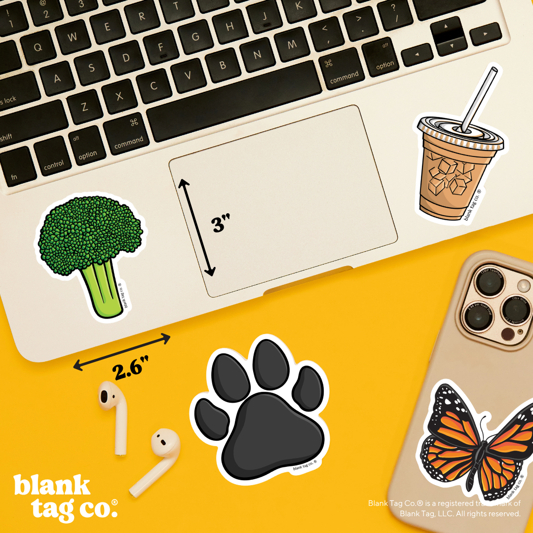 Blank Tag Co.® Waterproof Sticker - Broccoli