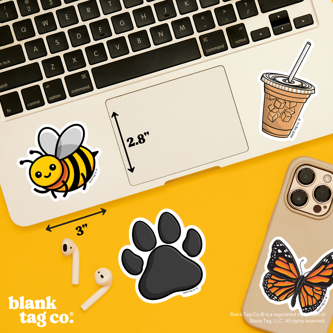 Blank Tag Co.® Waterproof Sticker - Bumble Bee