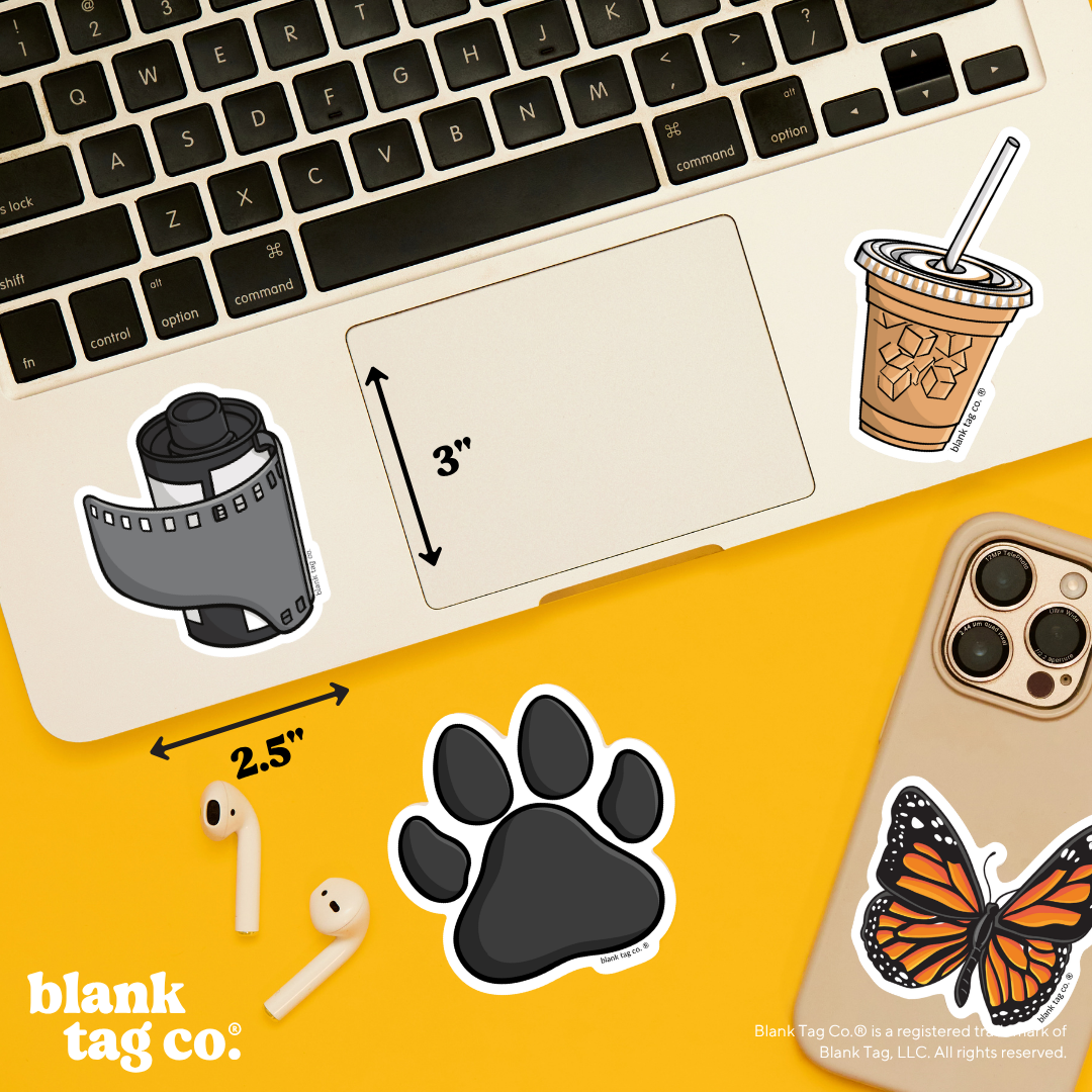 Blank Tag Co.® Waterproof Sticker - Camera Film Roll
