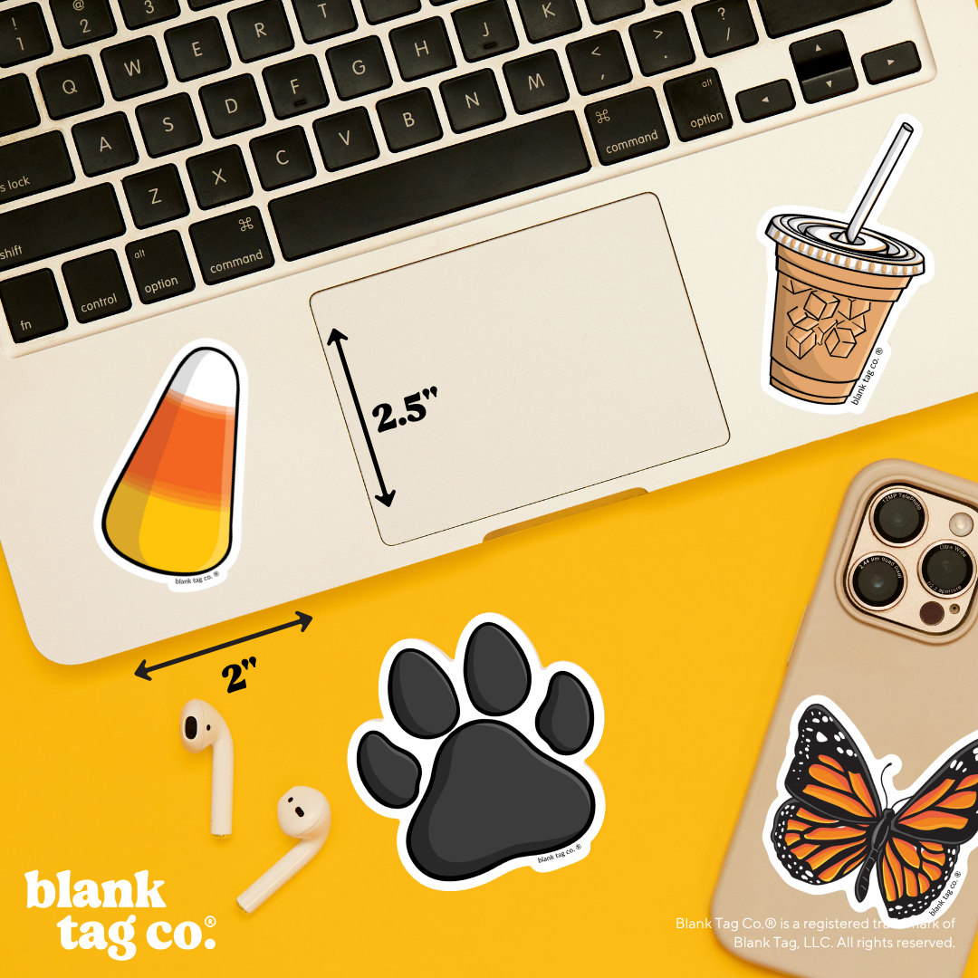 Blank Tag Co.® Waterproof Sticker - Candy Corn