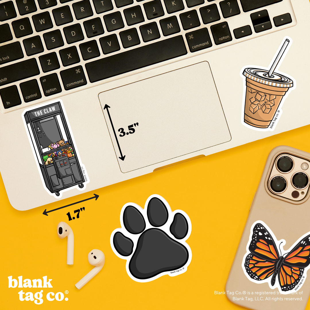 Blank Tag Co.® Waterproof Sticker - Claw Machine