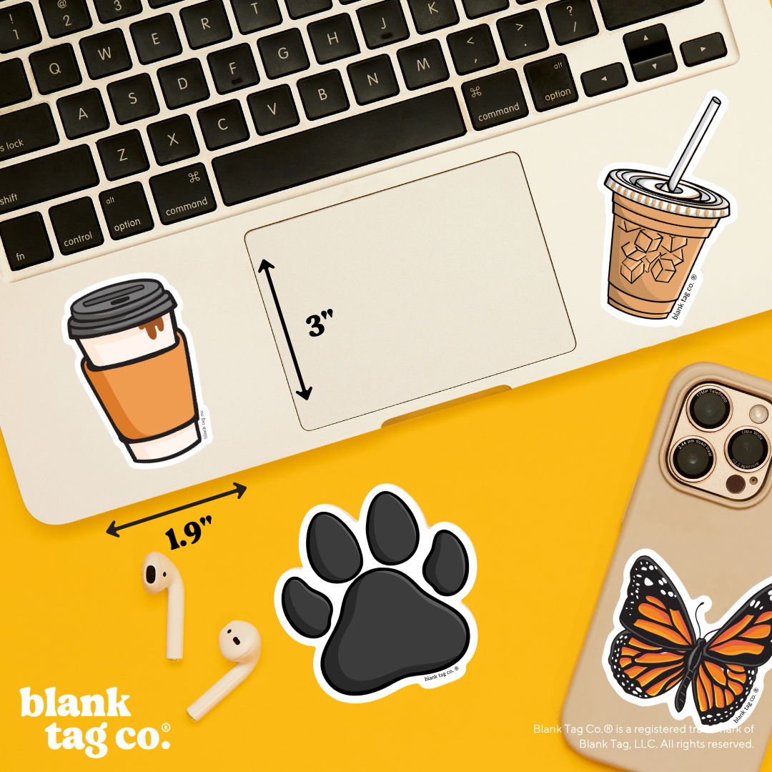 Blank Tag Co.® Waterproof Sticker - Coffee
