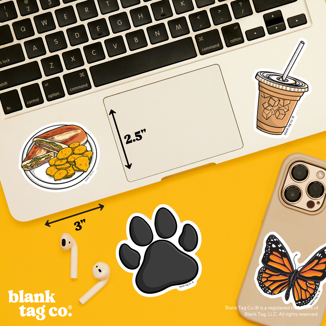 Blank Tag Co.® Waterproof Sticker - Cubano Con Tostones
