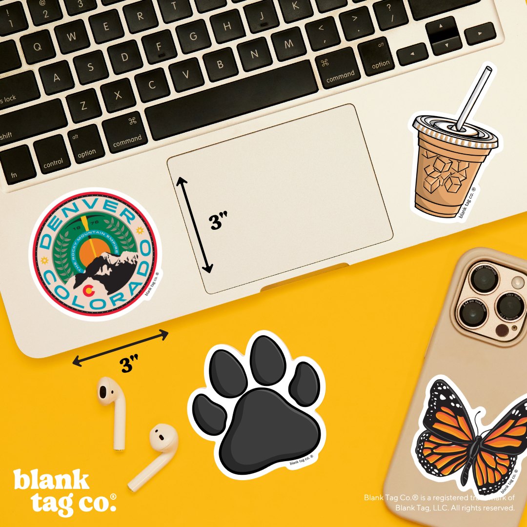 Blank Tag Co.® Waterproof Sticker - Denver Cityscape