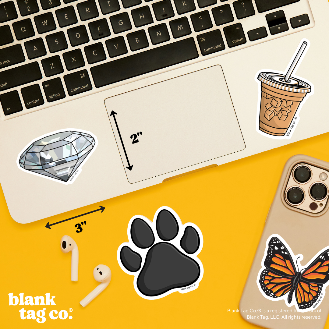 Blank Tag Co.® Waterproof Sticker - Diamond