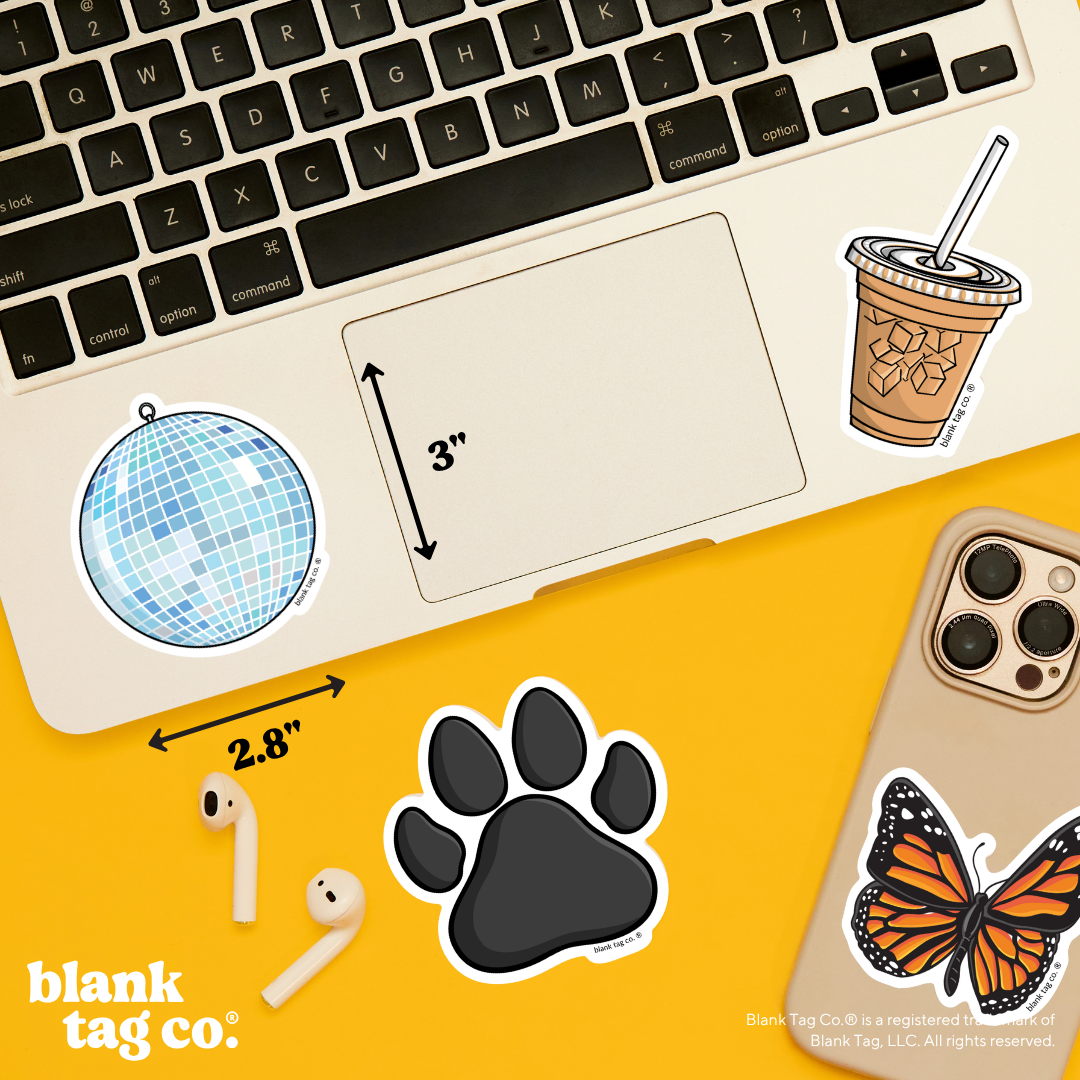 Blank Tag Co.® Waterproof Sticker - Disco Ball